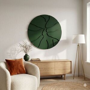 Imagine Tablou decorativ, Core Green, MDF, Dimensiune: 50 x 50 cm, Verde