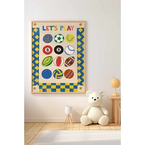 Imagine Tablou decorativ, Teknrsymdf, Lemn masiv, MDF, Multicolor