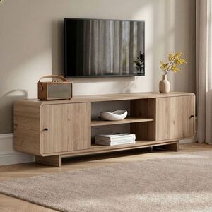 Imagine Comoda TV, Hanah Home, Mirel, 180x52x34 cm, PAL, Stejar