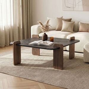 Imagine Masuta de cafea, Hanah Home, Marais, 90x35x90 cm, PAL, Lotus / Nuc