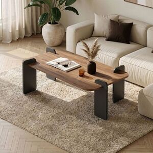 Imagine Masuta de cafea, Hanah Home, Renard, 120x35x60 cm, PAL, Pin Atlantic / Antracit