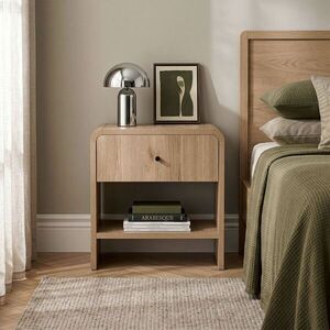 Imagine Noptiera, Hanah Home, Parila, 45x45x40 cm, PAL, Stejar Sepet