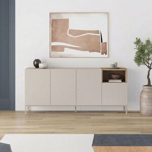 Imagine Consola, Hanah Home, Cailin 180, 180x80x41.8 cm, PAL, Santstone / Stejar Sepet
