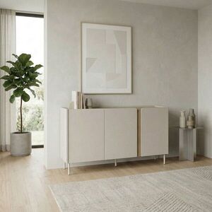 Imagine Consola, Hanah Home, Lucile, 150x82.9x40.5 cm, PAL, Santstone / Stejar Sepet