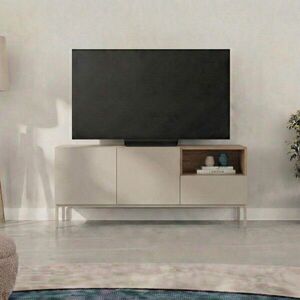 Imagine Comoda TV, Hanah Home, Cailin 140, 140x55x41.8 cm, PAL, Santstone / Stejar Sepet