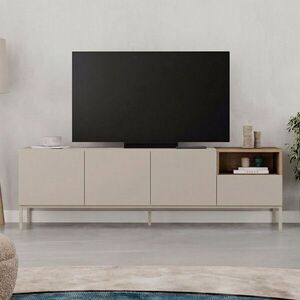 Imagine Comoda TV, Hanah Home, Cailin 180, 180x55x41.8 cm, PAL, Santstone / Stejar Sepet