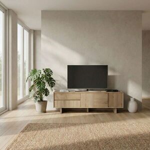 Imagine Comoda TV, Hanah Home, Carpi, 180x55x45 cm, PAL, Maro