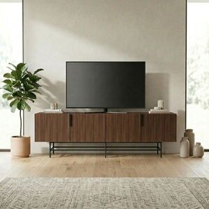 Imagine Comoda TV, Hanah Home, Eldia, 200x55x35 cm, PAL, Nuc Milano / Negru