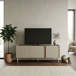 Imagine Comoda TV, Hanah Home, Lucile, 140x53.9x35.5 cm, PAL, Santstone / Stejar Sepet