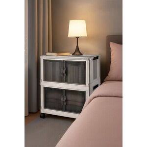 Imagine Dulap multifunctional, Hanah Home, Lavine 67, 32x67x56 cm, PLASTIC, Alb