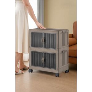 Imagine Dulap multifunctional, Hanah Home, Lavine 67, 32x67x56 cm, PLASTIC, Albastru deschis