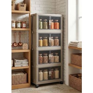 Imagine Dulap multifunctional, Hanah Home, Lavine 127, 56x127x56 cm, PLASTIC, Albastru deschis
