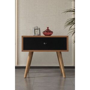 Imagine Noptiera, Hanah Home, Vita 5106, 55x49x55 cm, PAL, Nuc / Negru
