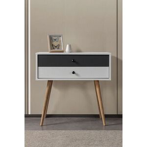 Imagine Dulap, Hanah Home, Vita 5202, 80x78x36 cm, PAL, Alb / Antracit