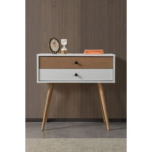 Imagine Dulap, Hanah Home, Vita 5203, 80x78x36 cm, PAL, Alb/Maro