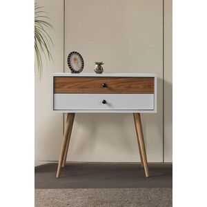 Imagine Dulap, Hanah Home, Vita 5204, 80x78x36 cm, PAL, Alb/Maro