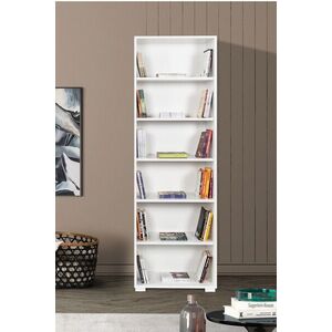 Imagine Corp biblioteca, Hanah Home, Evm 8124, 60x187x30 cm, PAL, Alb