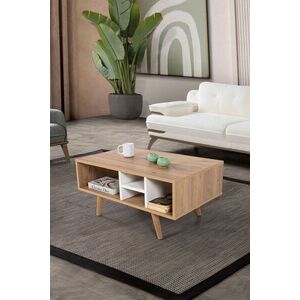 Imagine Masuta de cafea, Hanah Home, Sina 2020, 90x43x55 cm, PAL, Stejar Safir / Alb