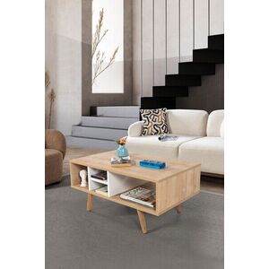 Imagine Masuta de cafea, Hanah Home, Sina 2023, 90x43x55 cm, PAL, Stejar Safir / Alb