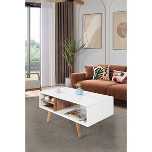 Imagine Masuta de cafea, Hanah Home, Venüs 2031, 90x43x55 cm, PAL, Alb/Maro