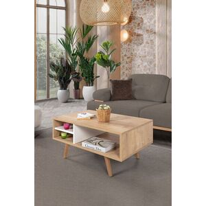 Imagine Masuta de cafea, Hanah Home, Venüs 2032, 90x43x55 cm, PAL, Stejar Safir / Alb