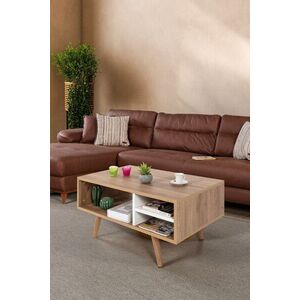 Imagine Masuta de cafea, Hanah Home, Venüs 2035, 90x43x55 cm, PAL, Stejar Safir / Alb
