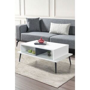 Imagine Masuta de cafea, Hanah Home, Şile 2012, 100x40x56 cm, PAL, Alb / Antracit