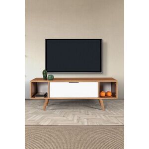 Imagine Comoda TV, Hanah Home, Mesir 3326, 130x47x35 cm, PAL, Nuc/Alb