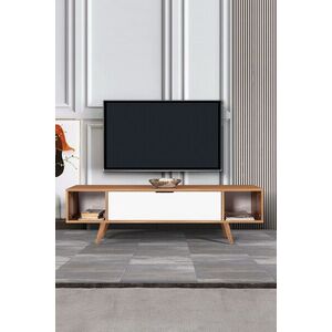 Imagine Comoda TV, Hanah Home, Mesir 3626, 160x47x35 cm, PAL, Nuc/Alb
