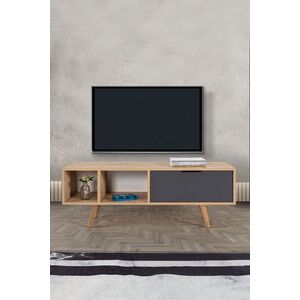 Imagine Comoda TV, Hanah Home, Venüs 3341, 130x46x35 cm, PAL, Stejar safir / Antracit