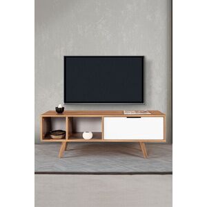 Imagine Comoda TV, Hanah Home, Venüs 3344, 130x46x35 cm, PAL, Nuc/Alb