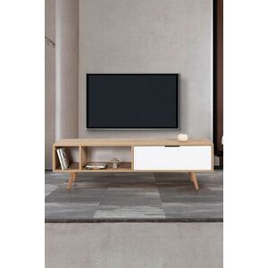 Imagine Comoda TV, Hanah Home, Venüs 3640, 160x46x35 cm, PAL, Stejar Safir / Alb