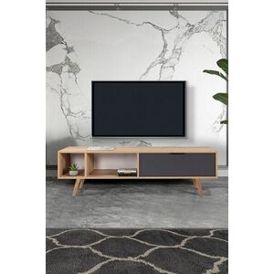 Imagine Comoda TV, Hanah Home, Venüs 3641, 160x46x35 cm, PAL, Stejar safir / Antracit