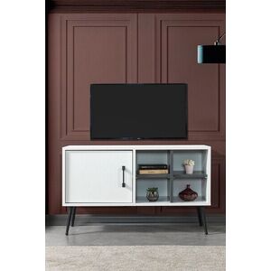 Imagine Comoda TV, Hanah Home, Şile 3112, 100x60x35 cm, PAL, Alb / Antracit