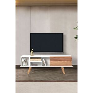 Imagine Comoda TV, Hanah Home, Ela 3330, 130x47x35 cm, PAL, Alb/Maro