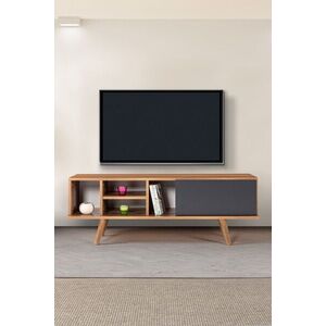 Imagine Comoda TV, Hanah Home, Ela 3331, 130x47x35 cm, PAL, Nuc / Antracit