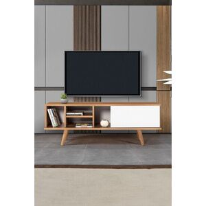Imagine Comoda TV, Hanah Home, Ela 3333, 130x47x35 cm, PAL, Nuc/Alb