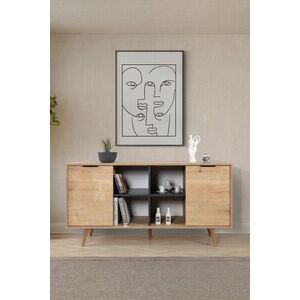 Imagine Consola, Hanah Home, Sina 4619, 160x82x44 cm, PAL, Stejar safir / Antracit