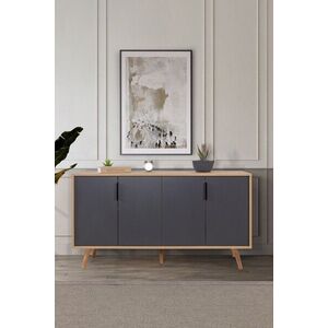 Imagine Consola, Hanah Home, Sırma 4516, 150x82x44 cm, PAL, Stejar safir / Antracit