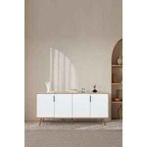 Imagine Consola, Hanah Home, Sırma 4815, 180x82x44 cm, PAL, Stejar Safir / Alb