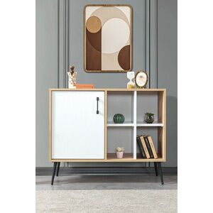 Imagine Consola, Hanah Home, Şile 4111, 100x83x44 cm, PAL, Stejar Safir / Alb