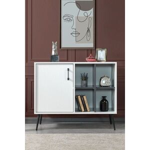 Imagine Consola, Hanah Home, Şile 4112, 100x83x44 cm, PAL, Alb / Antracit