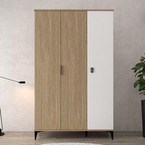 Imagine Dulap pentru haine, Hanah Home, Neva 6304, PAL, Stejar / Alb