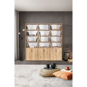 Imagine Corp biblioteca, Hanah Home, Evm 8302, 180x187x30 cm, PAL, Maro