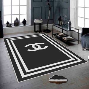 Imagine Covor, Hmnt755, 80x300 cm, Poliester, Alb/Negru