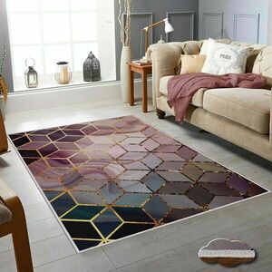 Imagine Covor, Wookece320, 80x150 cm, Poliester, Liliac / Mov / Bej / Crem / Auriu