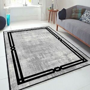 Imagine Covor, Eexfab800-Klm, 180x280 cm, Bumbac, Gri/Negru