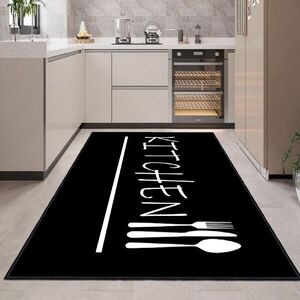 Imagine Covor, Eexfab869-Klm, 80x150 cm, Bumbac, Alb/Negru