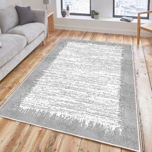 Imagine Covor, Woosonıl076, 80x150 cm, Bumbac, Crem / Gri