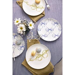Imagine Set platouri servire desert, Hermia, 710KTP3724, Portelan, Albastru